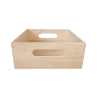 Caja De Madera Apilable Cybido De 10x10x4 Plg - Modular