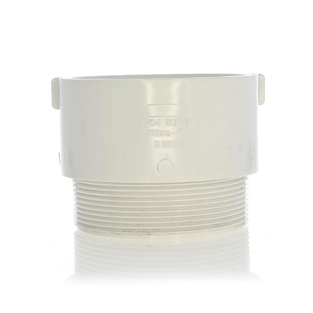 Adaptador Macho de PVC con Rosca de 4 Plg
