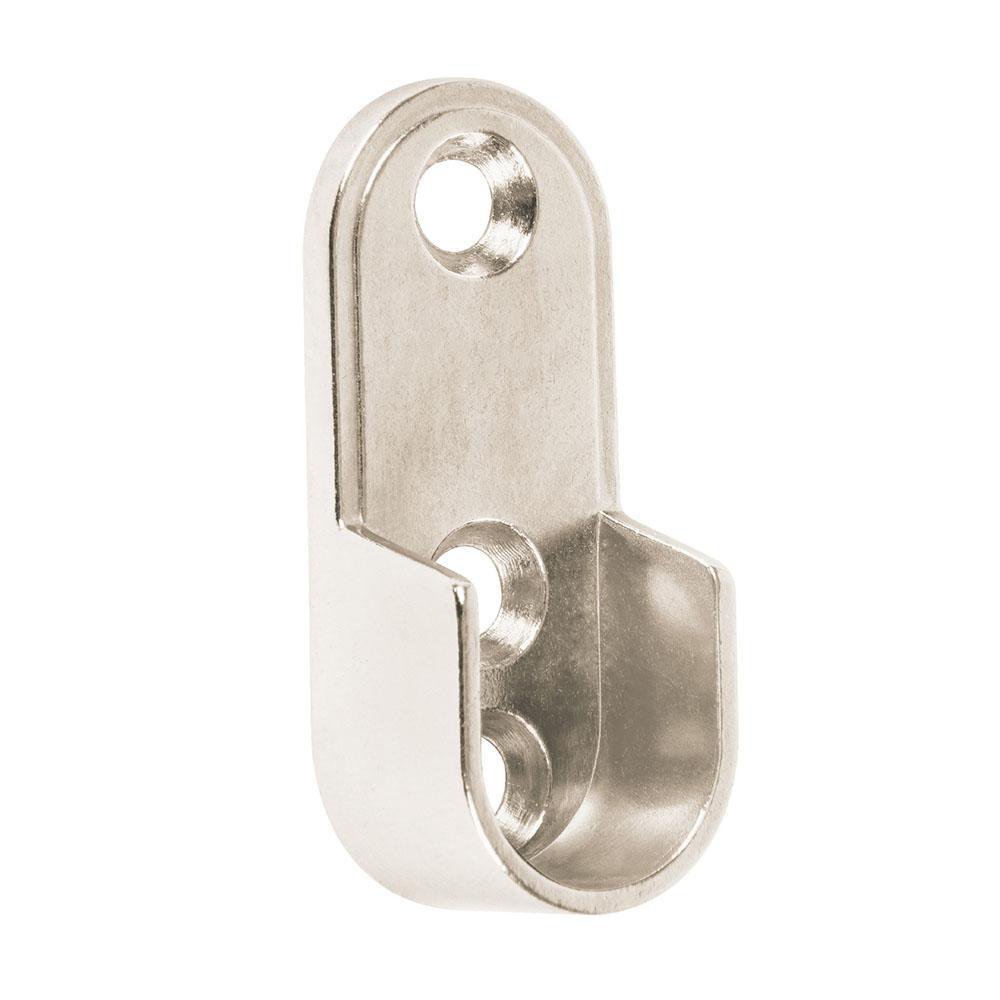 Brida Níquel para Tubo Ovalado de Closet Color Nickel