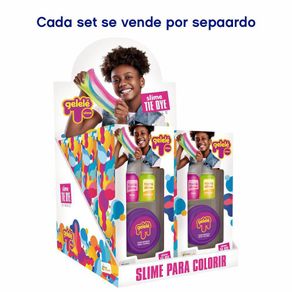 Set Slime Tie Dye 4 Pzas - Doce Brinquedo