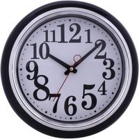 Reloj Con Movimiento Orilla Negra 25.4x5x25.4 Cm - Concepts