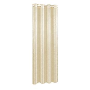 Cortina Color Beige Diseño Corrugado De 135X240 Cm - Viva