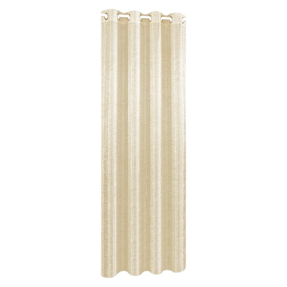 Cortina Color Beige Diseño Corrugado Cortina 135 x 240 cm Tela Color Beige Diseño Corrugad…