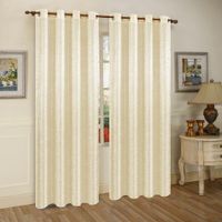 Cortina Color Beige Diseño Corrugado De 135X240 Cm - Viva