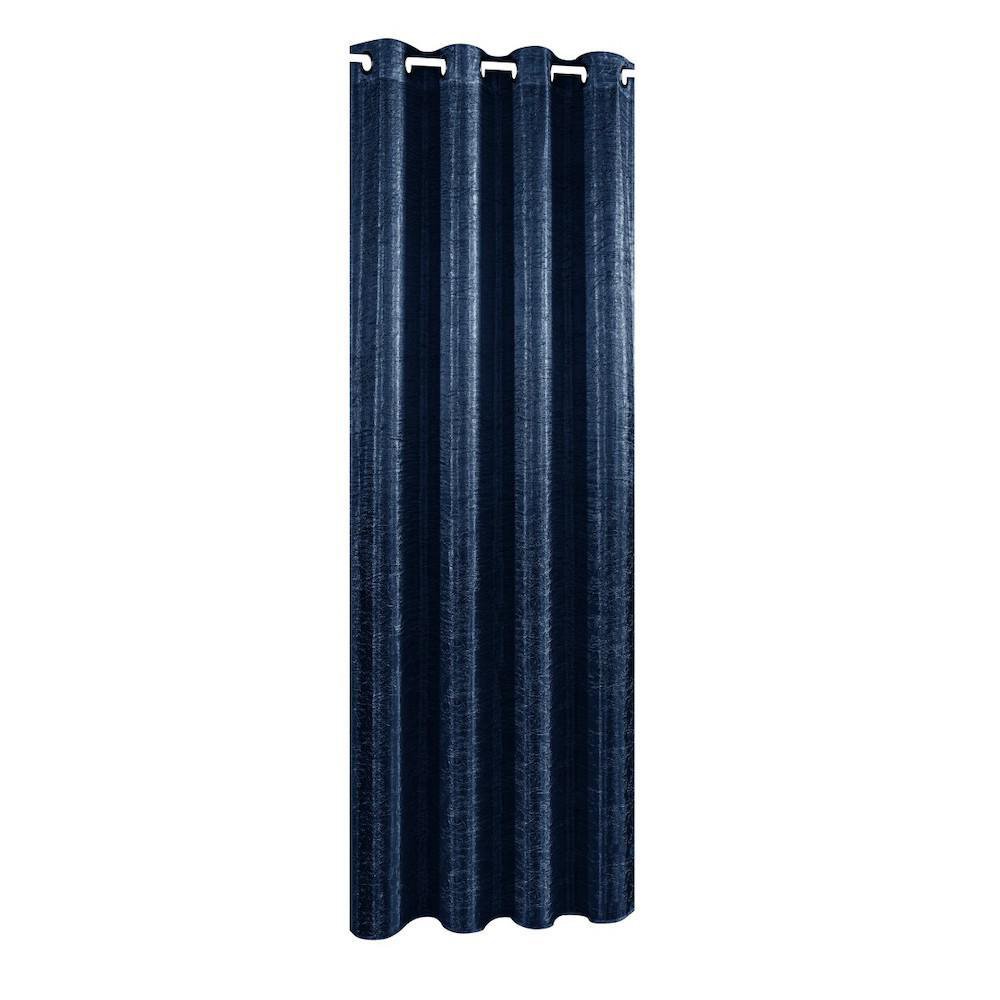 Cortina Color Azul Diseño Corrugado De 135X240 Cm - Viva Cortina 135 x 240 cm Tela Color A…