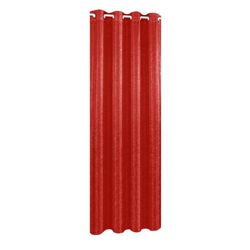 Cortina Color Rojo Diseño Corrugado De 135X240 Cm - Viva