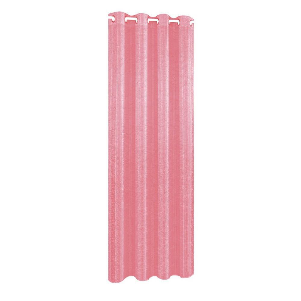 Cortina Color Rosado Diseño Corrugado De 135X240 Cm - Viva Cortina 135 x 240 cm Tela Color…