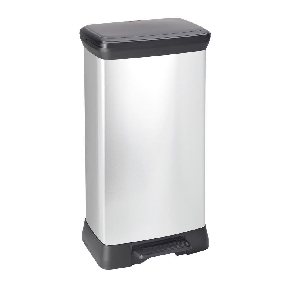 Basurero Plástico con Pedal Rectangular 50 Litros