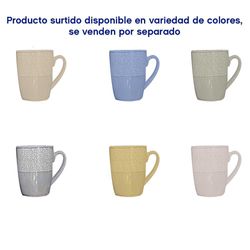 Pocillo Corn Relieve 12 Oz Colores Surtidos - Toscana