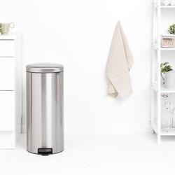 Basurero De Pedal Acero Plateado 30 L - Brabantia