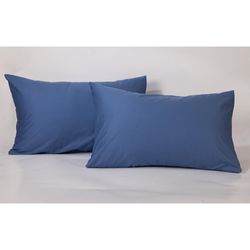 Set De 2 Sobrefundas De 300 Hilos Azul Estándar - Viva
