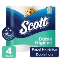 Papel Higiénico Doble Hoja 4 Rollos - Scott