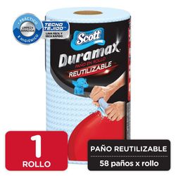Paño Reutilizable Duramax 58 Paños En 1 Rollo - Scott