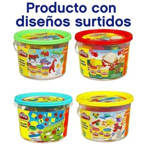 Pd Cubo De Figuras Y 4 Tarros Plastilina - Play Doh