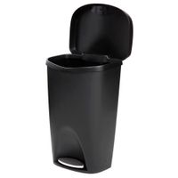 Basurero 50 L Negro/Niquel