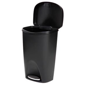 Basurero 50 L Negro/Niquel