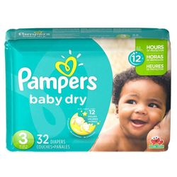 Pañales Baby Dry - Pampers Varias Tallas