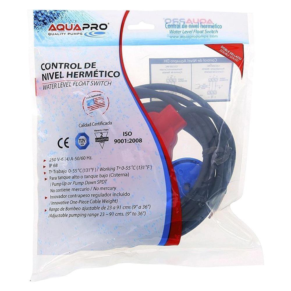 Flotador Switch Eléctrico 3 M 115 V Automático para Bombas de Agua