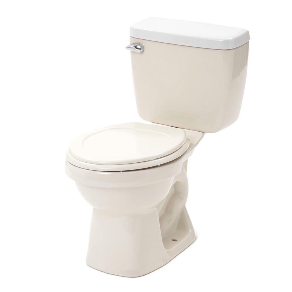 Sanitario de 2 Piezas Redondo Ecoline Color Bone