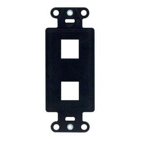 Soporte Placa Doble Negra - Legrand