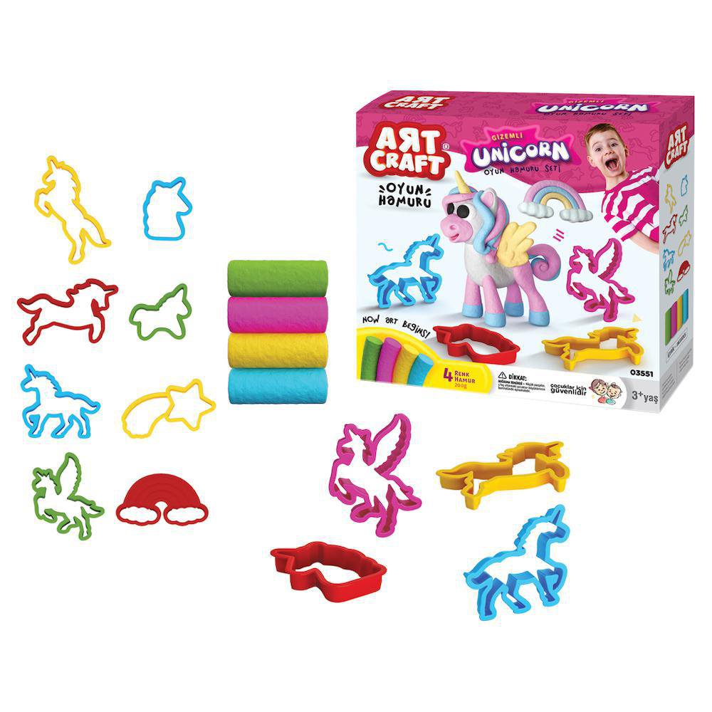 Set de Plasticina Art Craft de Unicornio Misterioso para 3+ Años Set de Plasticina Unicorn…