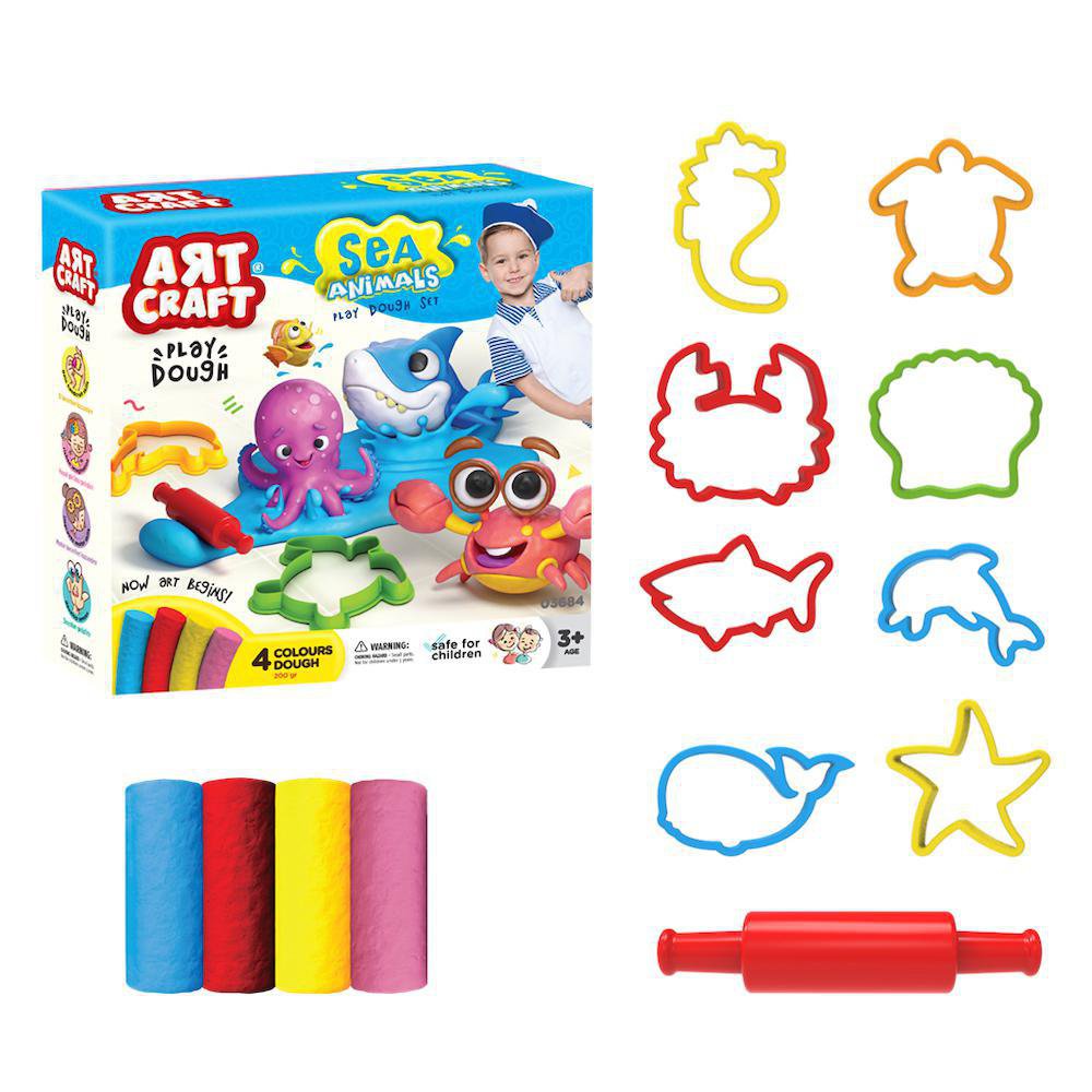 Set de Plasticina Art Craft de Animales Marinos para 3+ Años Set de Plasticina Animales Ma…