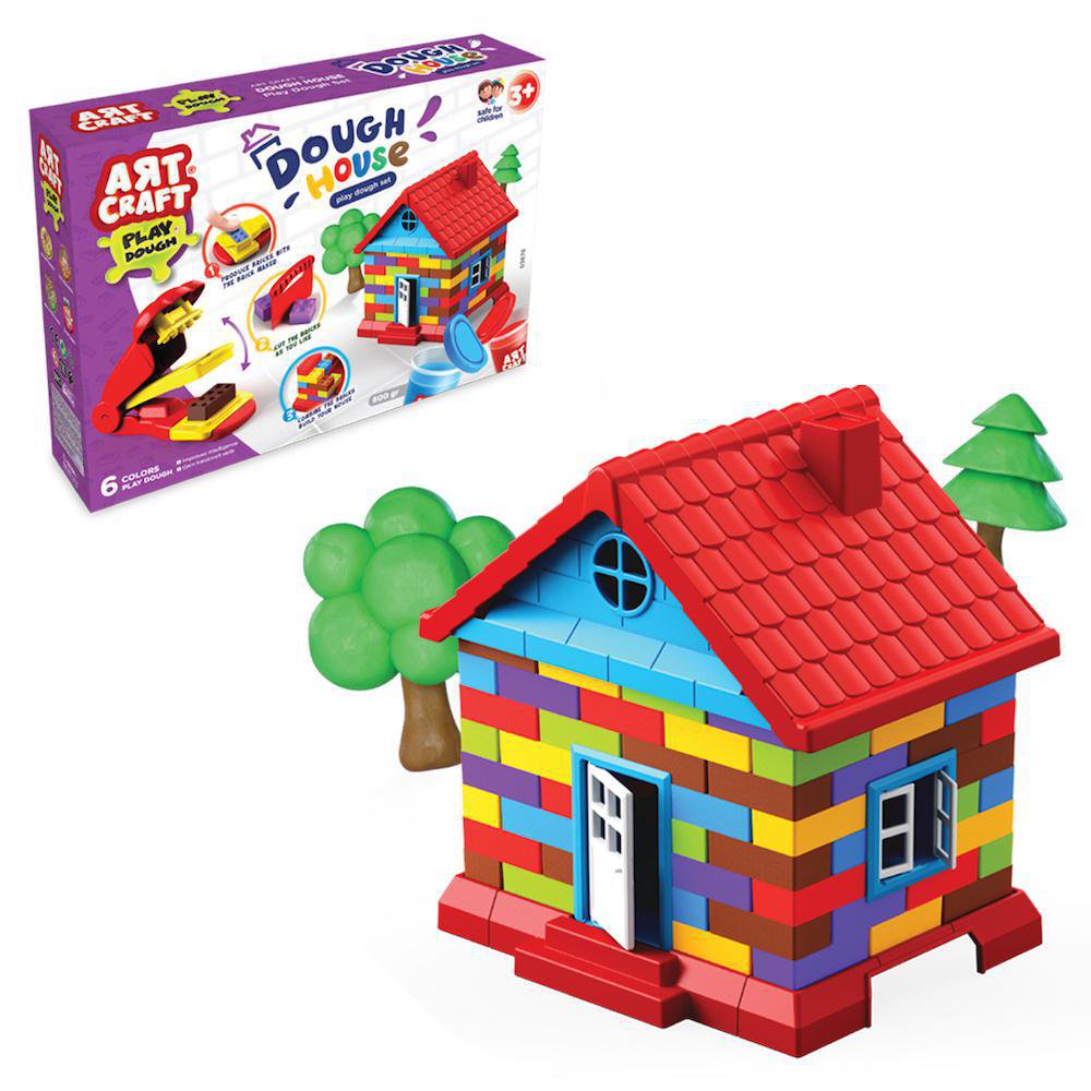 Set de Plasticina Art Craft de Casa para Construir para 3+ Años Set de Juego Casa con Plas…