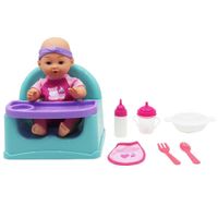 Set De Muñeca Bebé Diversión Durante La Comida - Gigo