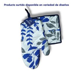 Guante De Tela Estampada Para Cocina Diseños Surtidos - Vesta