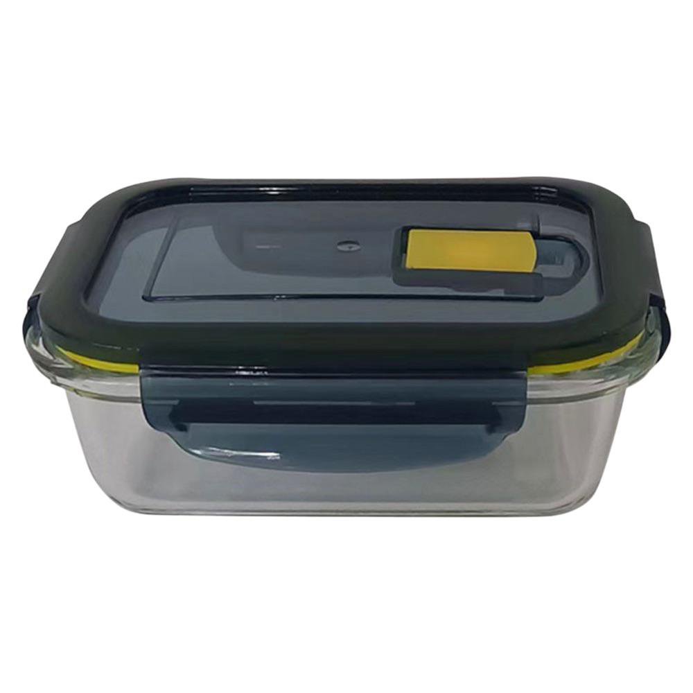 Contenedor Rectangular de 350 ml de Plástico Color Negro