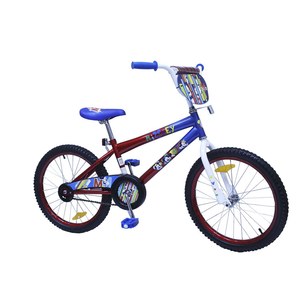 Bicicleta BMX Coster Rin 20 para Niño Mickey Color Azul y Rojo Bicicleta BMX Rin 20 Ni´O C…