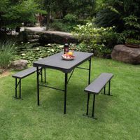 Conjunto-de-Mesa-y-Bancas-Plegables-de-3-Piezas-Gris