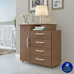Gavetero Terra 4 Gavetas 45.3X96.5X98 Cm - Mx Moveis