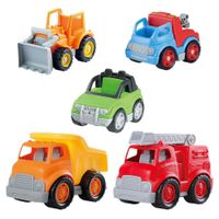 Paquete De Vehículos Pesados 5 Pzas - Playgo