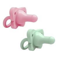 Set De Pepes De Silicón Rosado Y Verde 0-6 M - Dr. Browns