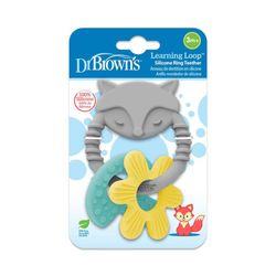 Mordedor De Zorrito Gris Con Figuras - Dr. Browns