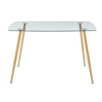 Comedor Kurt con Mesa de Vidrio 5 Pzas