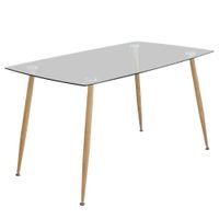 Comedor Kurt con Mesa de Vidrio 5 Pzas