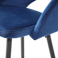 Silla de Bar Pireo Azul de 49x50x90 Cm