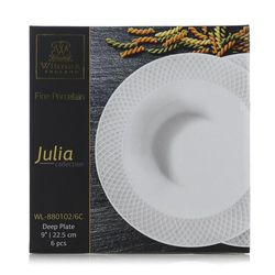 Set 6 Platos Hondos 9 Julia - Wilmax