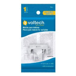 Toma De Teléfono 1 Puerto Blanco - Volteck