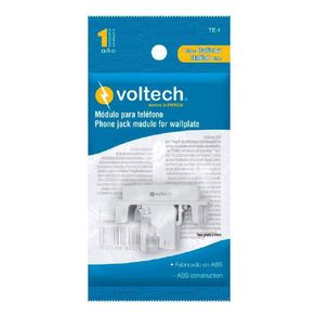 Toma De Teléfono 1 Puerto Blanco - Volteck