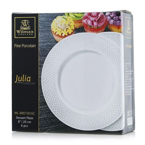 Set 6 Platos Para Postre 8 Plg Julia - Wilmax
