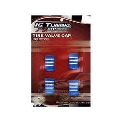 Set De Tapones Azul Para Válvula De Llanta 4 Pzas - Ig Tuning