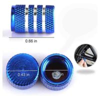 Set De Tapones Azul Para Válvula De Llanta 4 Pzas - Ig Tuning