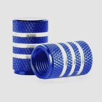 Set De Tapones Azul Para Válvula De Llanta 4 Pzas - Ig Tuning