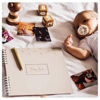 Álbum De Bebé Mis Primeros Cinco Años Gris - Baby Monat