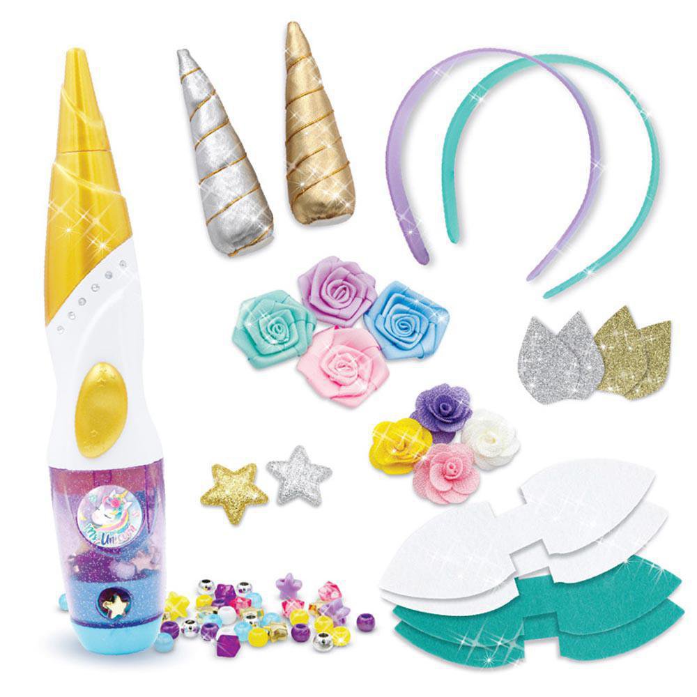 Set Estilizador de Cabello 2 en 1 de Unicornio para 5+ Años Set Unicorn Hair Stylist Super