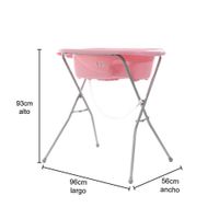 Bañera Con Pedestal Rosada - Premium Baby