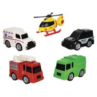 Set De Vehículos De Servicio 5 Pzas - Taiwan Powco